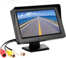 "Riloer" automobilio galinio vaizdo monitoriaus ekranas 12-24V 4.3" HD skaitmeninis spalvotas TFT LCD monitorius, skirtas lengvajam automobiliui, autobusui, sunkvežimiui, priekabai