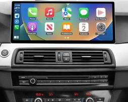 "Road Top CarPlay" ekranas, 12,3 colio itin plonas automobilinio radijo stoties stereo jutiklinis ekranas, skirtas BMW 5 serijos F10 su CIC sistema (2010-2011 m.), belaidžio "CarPlay"/"Android Auto"/"MirrorLink" automobilinis radijas