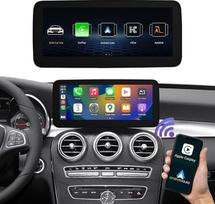 "Road Top" 10,25 colių automobilinis radijo imtuvas su belaidžiu "CarPlay" ir "Android" jutikliniu ekranu, skirtas "Mercedes Benz C GLC V klasės W205 W447" 2016-2018 m. su NTG5.0/5.1/5.2 sistema, "Mirrorlink" palaikymas