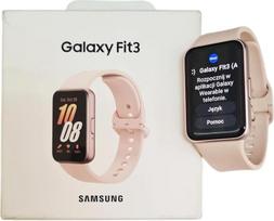 "Samsung Galaxy Fit3" aktyvumo monitorius su dirželiu 4 cm 1,6 colio ekranas 256MB "Bluetooth" 36,8 g rausvai auksinė ES versija