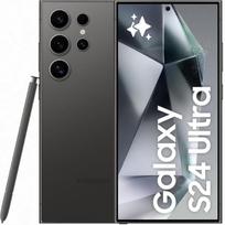 "Samsung Galaxy S24 Ultra AI" išmanusis telefonas, "Android" mobilusis telefonas be sutarties, 12GB RAM/256GB atminties, 200 MP fotoaparatas, "S Pen" rašiklis, ilgai veikianti baterija, titano juodos spalvos