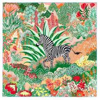 Zebra Foulards Twill Šilkinis kvadratinis skara Moteriškas šalis Hijabo skara Dizainas Bandana Rankiniu būdu susuktas kraštas Galvos skaros 90cm 90CM x 90CM