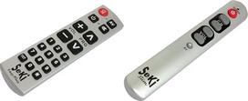 "SeKi Easy Plus" mokomasis universalus nuotolinio valdymo pultas "Silver" ir "Slim Silver" mokomasis universalus nuotolinio valdymo pultas su dideliais mygtukais - senjorams ir vaikams
