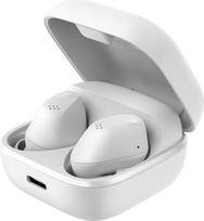 "Sennheiser ACCENTUM True Wireless Earbuds" - itin patogios, ergonomiško dizaino ir 28 valandų baterijos veikimo laikas visai dienai - krištolo skaidrumo garsas su hibridiniu ANC ir jutikline sąsaja - baltos spalvos