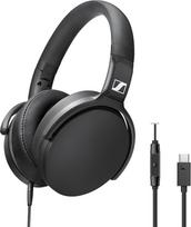 "Sennheiser HD 400U" ausinės per ausis su išmaniuoju nuotolinio valdymo pultu - juodos spalvos