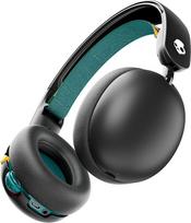 "Skullcandy Grom Over-Ear" belaidės ausinės, 45 valandų baterijos veikimo laikas, garsumo ribojimas, suderinamos su "iPhone", "Android" ir "Bluetooth" įrenginiais - juodos spalvos