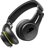 "Skullcandy Icon ANC" belaidės "Bluetooth" ausinės ant ausų, aktyviai slopinančios triukšmą, 60 valandų veikianti baterija, atsparios prakaitui ir vandeniui, patogios keliauti, sulankstomos - juodos spalvos