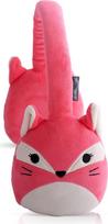 "Squishmallows Fifi The Fox" pliušinės "Bluetooth" ausinės su įmontuotu mikrofonu skambučiams atlikti ir priimti, 10 metrų "Bluetooth" diapazonas, garsumo valdymas, minkšti pliušiniai ausų pagalvėlės ir
