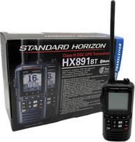 "Standard Horizon HX891BT/E" rankinis jūrinis FM radijas 6W GPS IPX8 vandeniui atsparus "Bluetooth" (juodas)