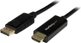 "StarTech. com" 5 m "DisplayPort" ir HDMI adapteris - 4K 30 Hz - "DisplayPort" ir HDMI kabelis - DP 1.2 ir HDMI monitoriaus kabelio keitiklis - užrakinamas DP vyriškas - pasyvusis DP ir HDMI kabelis (DP2HDMM5MB)