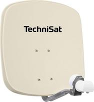 "TechniSat DIGIDISH 45" palydovinė antena 2 dalyviams (45 cm maža palydovinė sistema - pilnas komplektas su sieniniu laikikliu ir universaliu dvigubu LNB) Smėlio spalvos