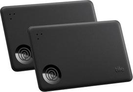 "Tile by Life360 Slim" - piniginės ieškiklis, "Bluetooth" sekimo įrenginys ir daiktų ieškiklis, skirtas bagažo žymoms, pasams ir kt. Su "iOS" ir "Android" suderinamas telefono ieškiklis. 2 vnt. pakuotė (juoda)