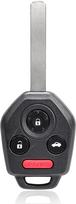 "Unifizz Auto Keyless Entry" nuotolinio valdymo raktų valdymo pultelis "Proximity Smart Fob", 4 mygtukai, skirtas "Subaru Outback" 2010-2014 m. "Legacy" 2010-2014 m. 433MHz CWTWBU766 juodas 4D60 lustas