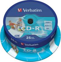 "Verbatim" vb-crd19s2 Pa - CD-RW Virgin (CD-R, 700MB, 25 vnt (S), 120 mm, 2,1 cm, 52 x)