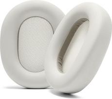 "WC Wicked Cushions" itin storos ausų pagalvėlės "Sony WH-1000XM5" - minkštos PU odos pagalvėlės, prabangios triukšmą izoliuojančios atminties putos, itin storos | Sidabrinė