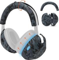 "WC ShellZ XM6" - silikoninis ausinių ir ausinių lankelio dėklas, suderinamas su "Sony WH-1000XM6" ausinėmis "Wicked Cushions" | Aukščiausios kokybės silikonas | Juodas kamufliažas