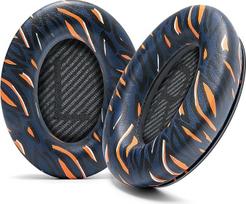 "WC Wicked Cushions" pakaitinės ausų pagalvėlės, suderinamos su "Bose QuietComfort 35" (QC35), "QuietComfort 35ii" (QC35ii) ir kitomis ausinėmis - didesnis komfortas ir patvarumas | Navy Tiger