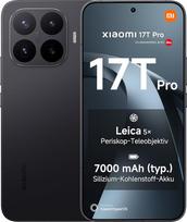 "Xiaomi 17T Pro" išmanusis telefonas 12GB+512GB- Handy mit Android, 6,83 Zoll 144Hz Eye-Care ekranas, 7000mAh Silicio-Kohlenstoff akumuliatorius, Leica 5x telekameros, 100W HyperCharge, juodos spalvos, 3 metų pardavėjo garantija