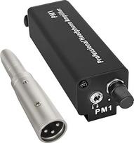 "XMSJSIY" nešiojamas ausinių monitoriaus stiprintuvas Stereo ausinės su XLR / 6,35 mm įvesties 3,5 mm išvesties keitikliu Monitoriaus stiprintuvo ausinės Garso garsumo valdymas klavišiniams, būgnininkams, gitarai