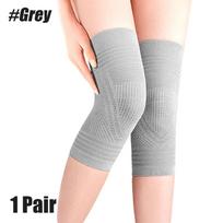 1 Pair Ultra Thin Knee Support Brace Coldproof Anti-Slip Knee Breathable Knee Compression Sleeves Injury Ease Sports Knee Pads pilka spalva