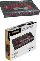 1 x SOUNDSTORM SSL S4EQ priešstiprintuvo ekvalaizeris 4 juostų krosoveris Ultra plonas dviejų tonų raudonas arba žalias apšvietimas