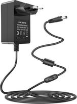 12V 2A kintamosios srovės adapterio maitinimo kabelis, skirtas "Audio-Technica" patefonams AT-LP60X-BK, AT-LP60X-BW, AT-LP120XUSB-BK su tiesiogine pavara