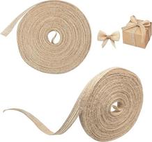 2 Rollen natürliches Juteband zum Dekorieren von Hochzeitsgeschenken und Weihnachtskränzen, DIY-Nähprojekten