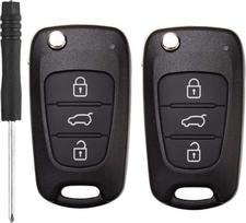 2 vnt. raktų korpuso dėklas, suderinamas su Hyundai I20 I30 I35 Ix20 Ix35 Kia Soul Kia Ceed Sportage Venga Hyundai I30 Key Hyundai Remote Key Shell Kia Ceed