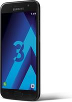 2017 m. "Samsung Galaxy A3", 16 "Go", paprasta SIM kortelė, juodos spalvos (atnaujintas)