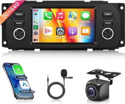 2G+64G Android 13 automobilinis radijas Jeep Grand Cherokee Wrangler Liberty Chrysler Grand Voyager 300M PT Cruiser RAM 1500 2500 5 colių automobilinis radijas Belaidis Carplay Android automobilinė navigacija GPS WiFi Bluetooth FM/RDS
