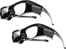 2x Hi-SHOCK® RF Pro "Black Diamond" | 3D akiniai SONY®, JVC®, EPSON® RF 3D projektoriams | komp. su SONY HW65ES, HW45ES, VW300ES, VW320, VW520, VW500ES, VPL-VW1000, TDG-BT500A, AD025-RF-X1 / JVC DLA-X 7000, DLA-X 500R, DLA-RS 400, DLA-X 9000, DLA-X 5000,