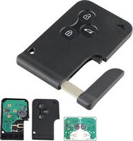 3 mygtukų automobilio rakto korpuso raktelis su nuotolinio valdymo pulteliu, skirtas "Ren-Ault Megane 2 Scenic 2 Clio 3", elektroniniu būdu programuojama 433 MHz tuščia kortelė su ID46 PCF7947 atsakikliu