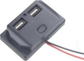 3.1A Auto Steckdose Power Dual USB Ladegerät für 12V-24V Steckdose Auto Installation Wohnmobil Wohnwagen