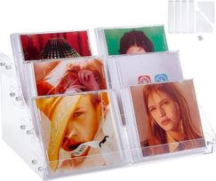4 sluoksnių CD saugojimo organizatorius CD dėklai Kosmetikos laikiklis nagų lako lentynos Akrilo makiažo ekrano lentynos stovas Skaidri kosmetikos ekrano lentyna DVD dėklo makiažo papuošalams