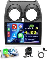 4+128G "Android" automobilinis radijas su ekranu, skirtas "Nissan Qashqai J10" 2006-2016 m. Belaidis "Carplay", automobilinis radijas su navigacija, 9 colių įstrižainės ekranas, "Android Car/FM/RDS/Reversing Cam