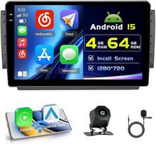4+64G Android automobilinis radijas su ekranu Peugeot 208/2008 2012-2018 Belaidis Carplay, automobilinis radijas su palydovine navigacija 10,1 colio įstrižainės ekranas Android Car/FM/RDS/Reversing Cam