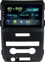 4G + 64G "Android 14" automobilinis radijas "Ford F150" (2009-2014 m.) Belaidis "CarPlay" "Android" automobilinis 9 colių IPS stereofoninis radijas su DSP Mirror Link Bluetooth WiFi GPS FM/RDS SWC+ atbulinės eigos kamera + mikrofonas