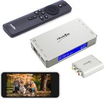 4K HDMI vaizdo įrašymo įrenginys su AV ir HDMI adapteriu RCA, suderinamas su VHS, VCR, DVR, DVD, "Hi8", "Mini DV", vaizdo kamera, kasetine juosta, žaidimų konsolėmis, nereikia kompiuterio