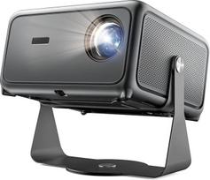 4K projektorius Namų kinas 1500 ANSI liumenų dienos šviesos išmanusis projektorius su programėlėmis, ToF automatinio fokusavimo ir lizdinės plokštumos korekcijos funkcija, 30 W "Dolby Audio", MEMC, 360° pasukamas trikojis - žaidimų projektorius mobiliajam