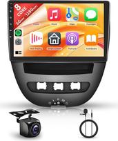 8 branduolių 6+128G Android automobilinis radijas Peugeot 107/Citroen C1/Toyota Aygo 2004-2014 10.1 colių belaidis Carplay radijas su Android Car Mirror Link Bluetooth FM/RDS/EQ/DSP WiFi GPS navigacija atbuline eiga
