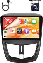 8 branduolių 6+128G belaidis "Carplay" "Android" automobilinis radijas "Peugeot 207 2006-2015" 9 colių jutiklinio ekrano radijas su "Android Car Mirror Link" Bluetooth FM/RDS/EQ/DSP WiFi GPS navigacija atbulinės eigos kamera