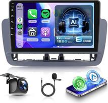 8 Kerne 6G+128G 9" Android Autoradio für Seat Ibiza 2012-2015 Wireless Carplay Android Auto AI-Mikrofon-Rauschunterdrückung Mirror Link Bluetooth FM/RDS/EQ/DSP WiFi GPS Lenkradsteuerung Rückfahrkamera
