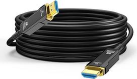 8K Glasfaser HDMI kabelis 15M, 48Gbps itin didelės spartos HDMI 2.1 kabelis 8K@60Hz,4K@120Hz/144Hz Dynamic HDR eARC Dolby HDCP2.2 Suderinamas su PS5, Xbox SeriesX, PC, TV