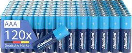 AAA R03 Micro Batterien 120er Pack Zink-Kohle Lange Lagerfähigkeit Cadmium- & quecksilberfrei umweltfreundlich verpackt Vorratspack Alpalium