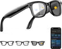 AI išmanieji akiniai 4K HD kamera, 290 mAh, 800 W Kamera-Brille mit Videoaufzeichnung, Simultanübersetzung/GPT-Objektidentifizierung,Photochromic Lenses