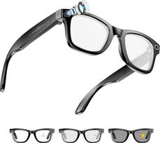 AI išmanieji akiniai 4K HD kamera, 290 mAh, 800 W Kamera-Brille mit Videoaufzeichnung, Simultanübersetzung/GPT-Objektidentifizierung,Photochromic Lenses
