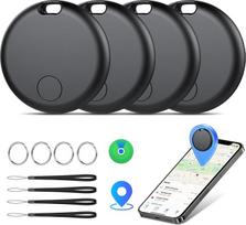 Air Tracker Tags 4er Pack Schlüsselfinder, Air Tracker Tag Kompatibel mit Apple Wo ist? APP (tik iOS), Koffer Tracker für Taschen/Gepäck/Key, Batterielebensdauer EIN Jahr, IP67 wasserdicht (4er Pack)
