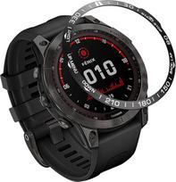 AISPORTS Bezel Styling Compatible with Garmin Fenix 7X Bezel Ring Women Men Self-Adhesive Cover Scratch Protection Stainless Steel Metal Bezel Dial Frame Circle Protective Case for Garmin Fenix 7X