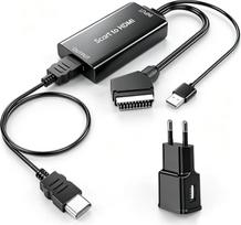 AMANKA Scart ir HDMI kabelių keitiklis, adapteris ir Scart kabelis Full HD 1080P vaizdo ir garso keitiklis HDTV STB VHS Xbox PS3 Sky DVD Blu-ray ir kt.