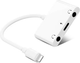 AMLLLXEN "iPhone" ausinių adapteris, 3 in 1 "iPhone" 3,5 mm adapterio lizdo garso adapterio dalytuvo adapteris su įkrovimo prievadu, suderinamas su "iPhone" 14/13/12/11/X/8/8/7/6, "Pad/Pod", palaiko visas "iOS" sistemas